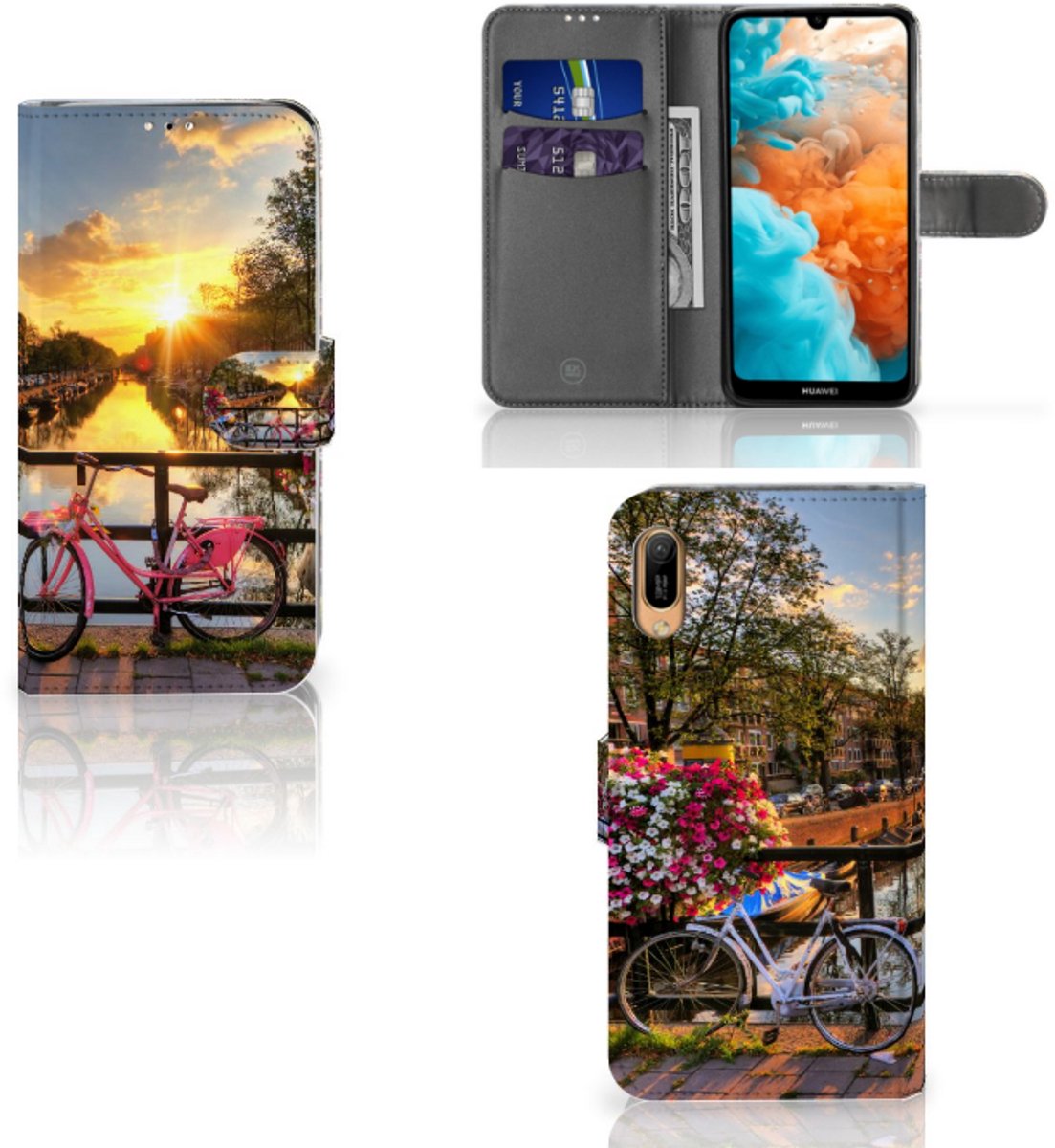 Huawei Y6 (2019) Flip Cover Amsterdamse Grachten