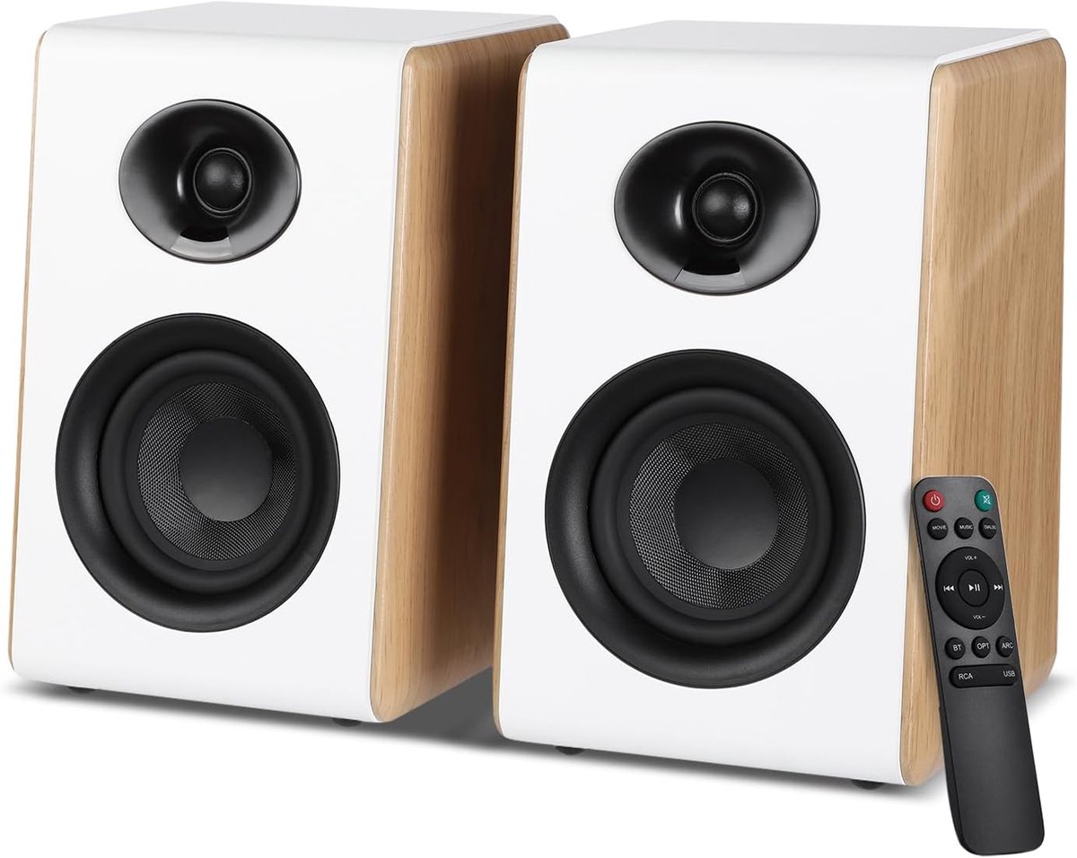 2.0 Actieve Plankluidspreker met 4 Inch Woofer, Bluetooth 5.3, HDMI ARC, en Optische Aansluiting