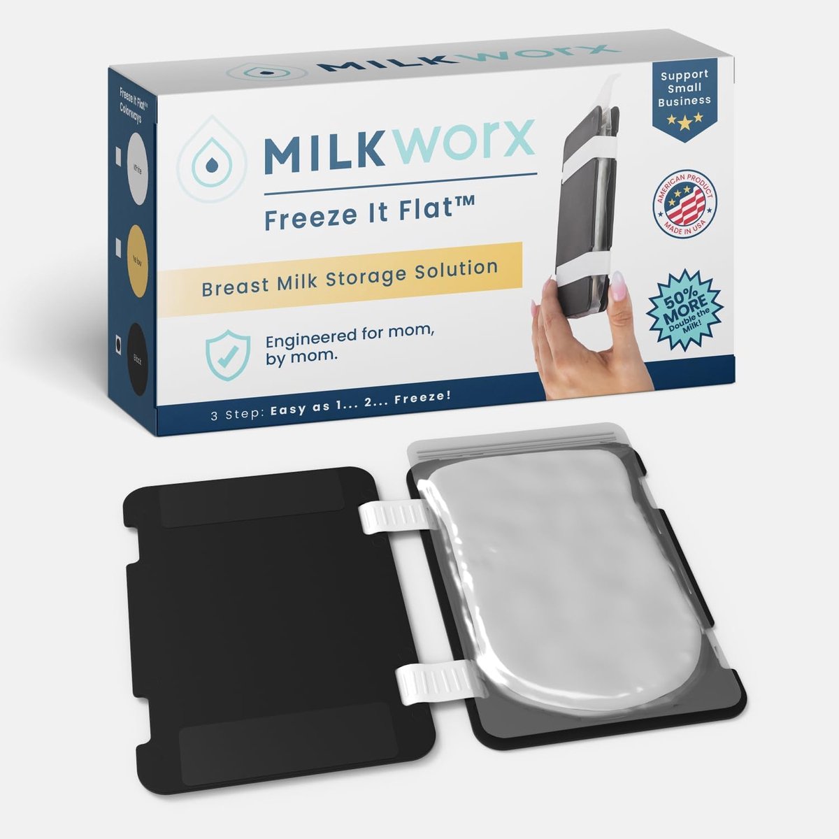 Vries het Plat - Efficiënte Organisator voor Borstvoeding en Vriesopslag van Moedermelk
