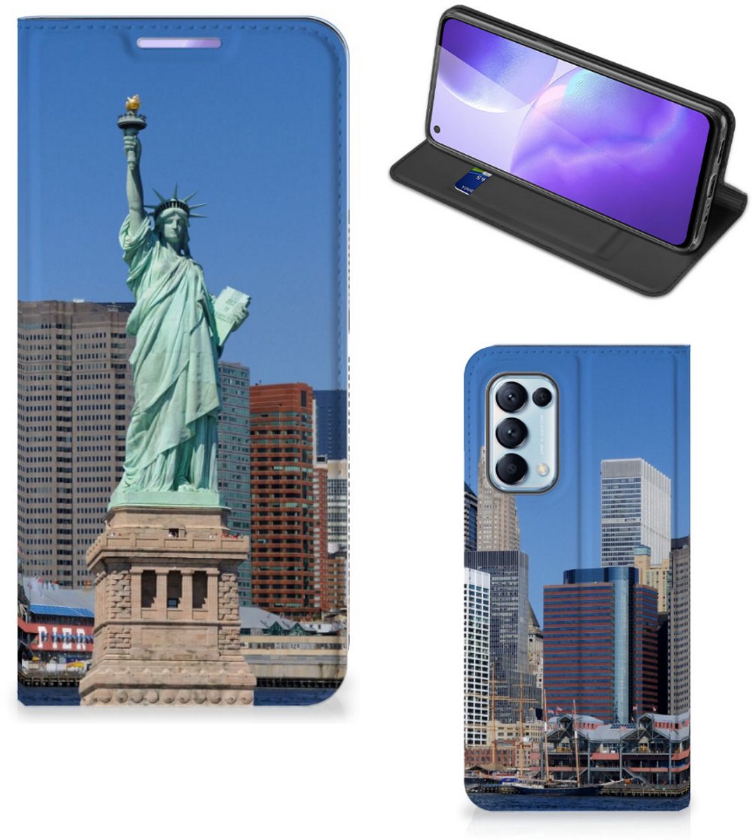 OPPO Find X3 Lite Book Cover Vrijheidsbeeld