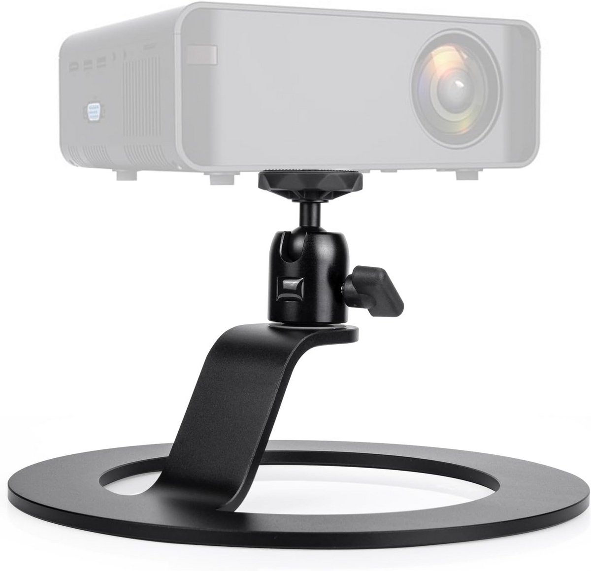 Verstelbare Projectorstaan met 1/4 Inch Schroefinterface - Multifunctionele Vloerstandaard voor Mini-Projectors en Buitenfilms