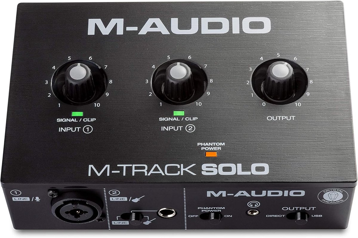 USB Audio Interface voor muziek opnemen, streamen en podcasten met XLR en lijn-ingangen