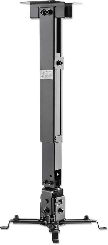 Universele beamer en projector plafondwandhouder 20 kg draagkracht, draaibaar, kantelbaar, hoogte verstelbaar, kabelbeheer