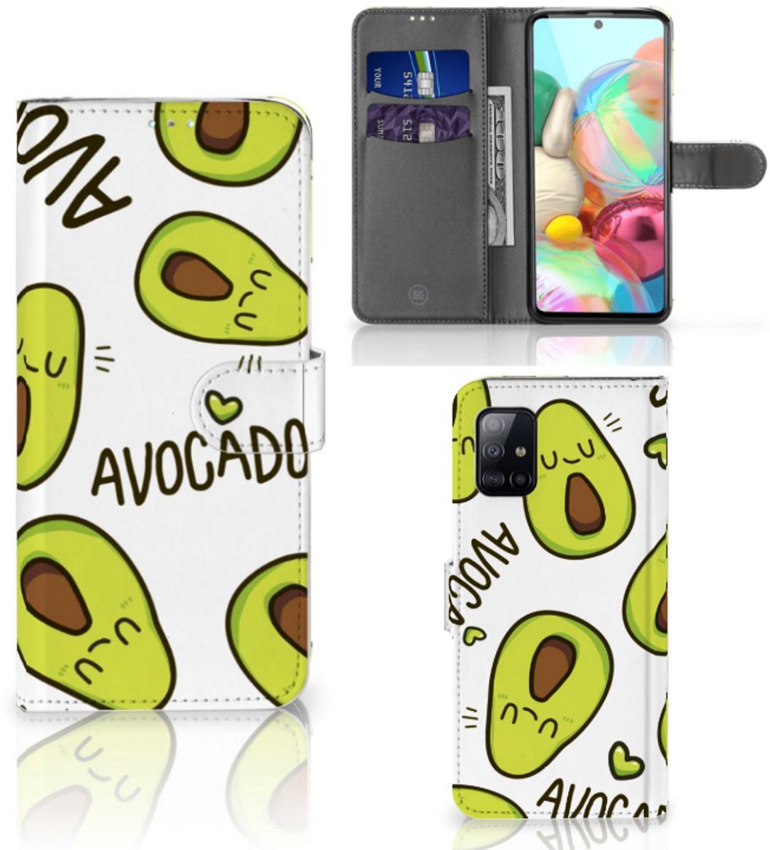 Samsung Galaxy A71 Leuk Hoesje Avocado Singing