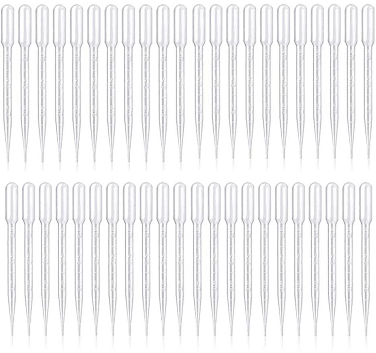 200 Stuks 3 ml Kunststof Transferpipetten - Ideaal voor Etherische Ollieen en Meer