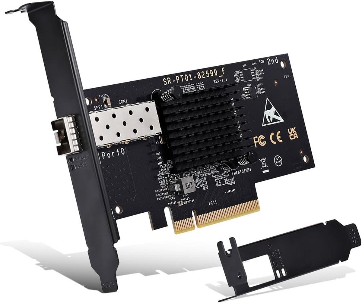 10 Gb SFP PCI-e Netwerkkaart met 10 Gbps Ethernet-adapter en SFP+ poort