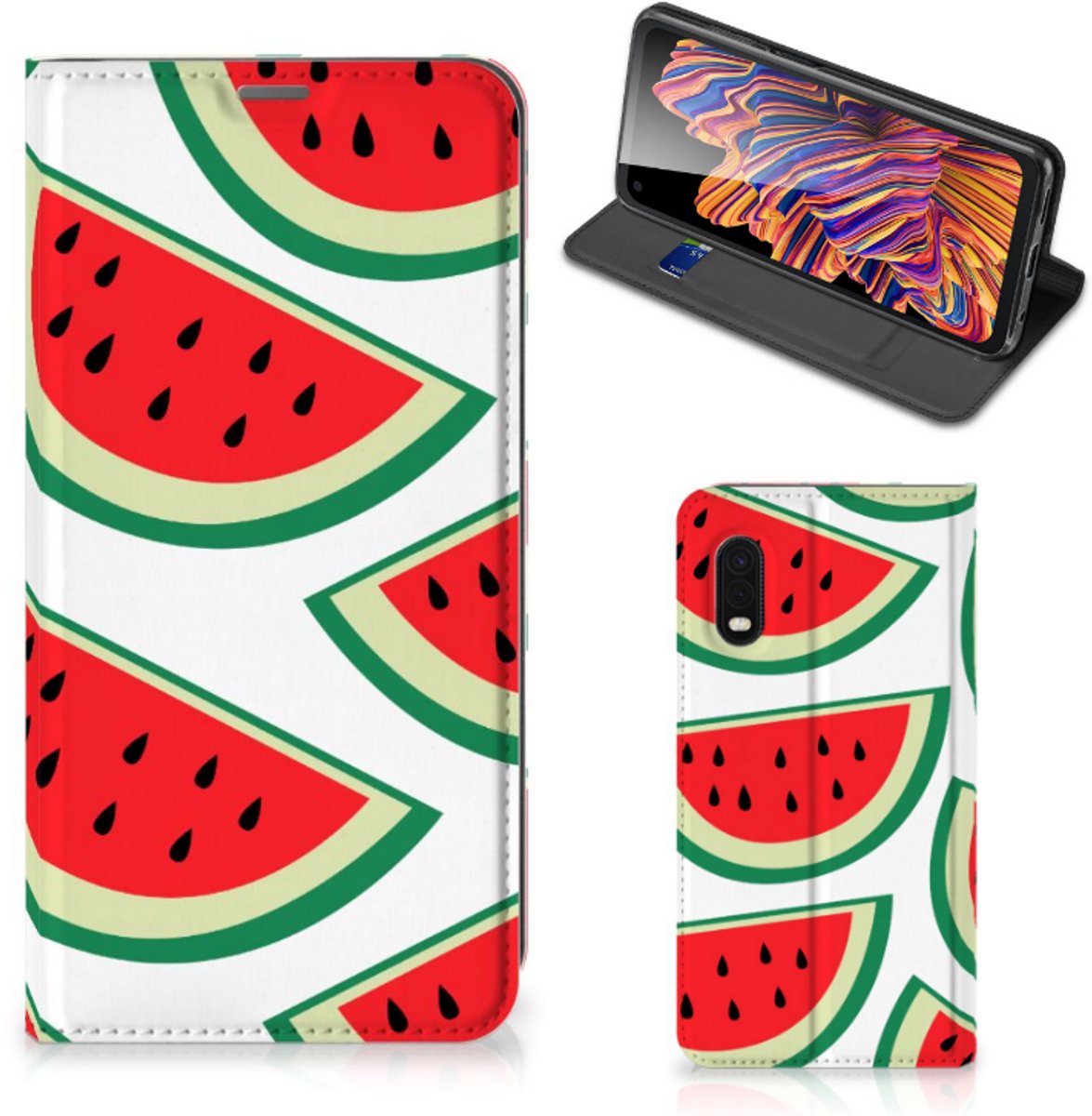 Samsung Xcover Pro Flip Style Cover Watermelons