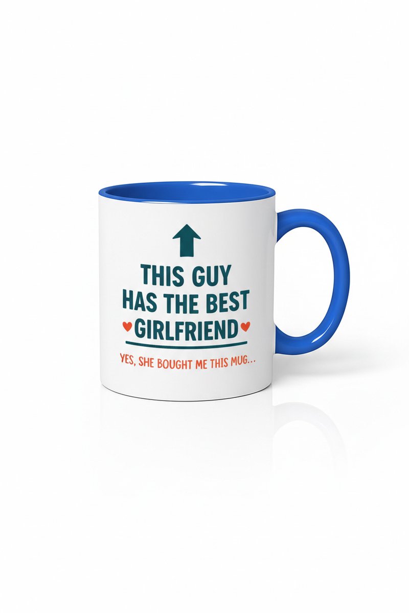 Grappige Mok 'Deze Jongen Heeft De Beste Vriendin' - Perfect Cadeau voor Je Vriend