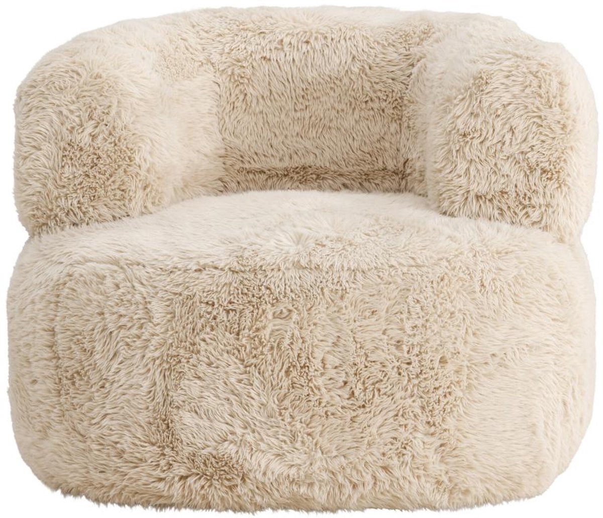 Gert fauteuil zwart, offwhite.
