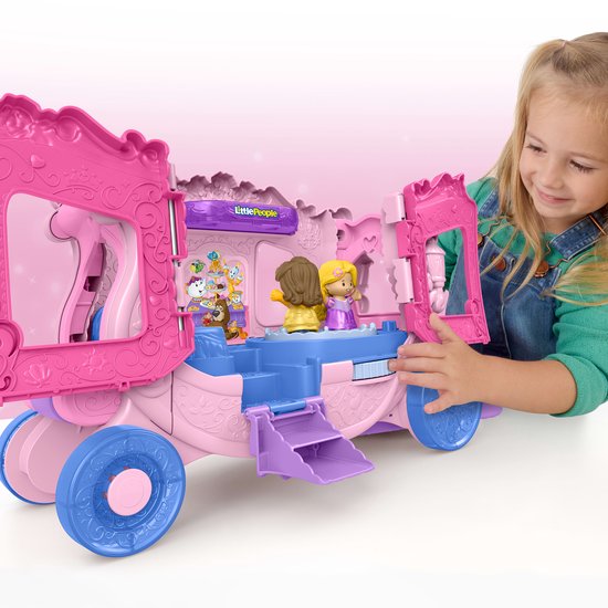 Fisher-Price Little People Disney Princess Pull-Along Musical Carriage — afbeelding 3