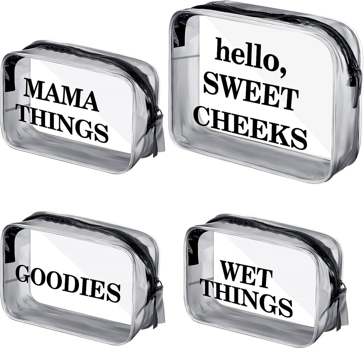4x Waterdichte Luiertas Organizer Set voor Luiers en Accessoires