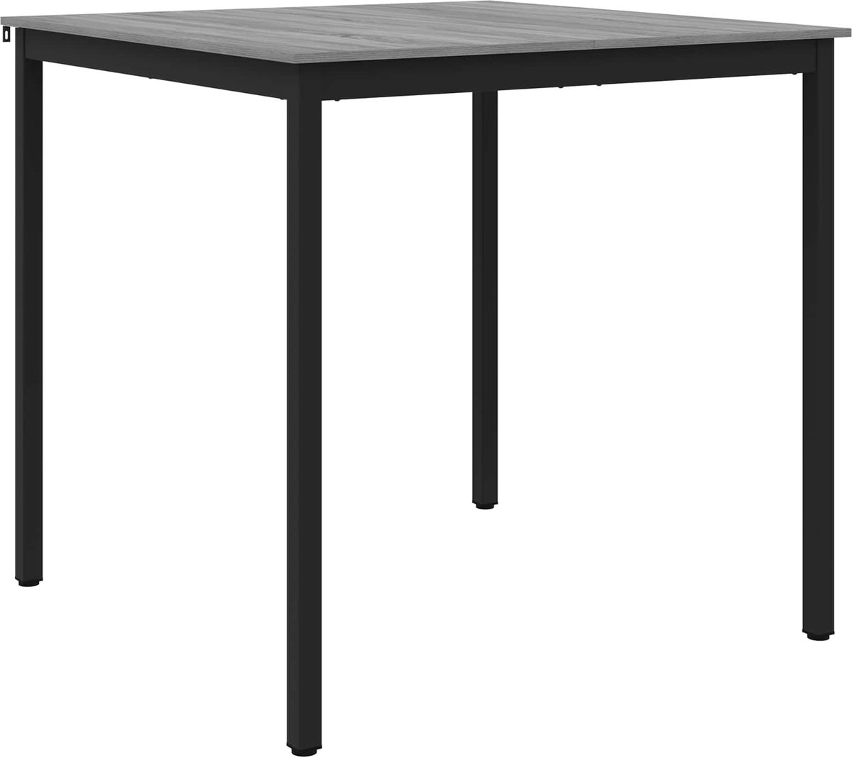 vidaXL Staande - Bartafel - Bewerkt - hout - Vierkant Grijs sonoma