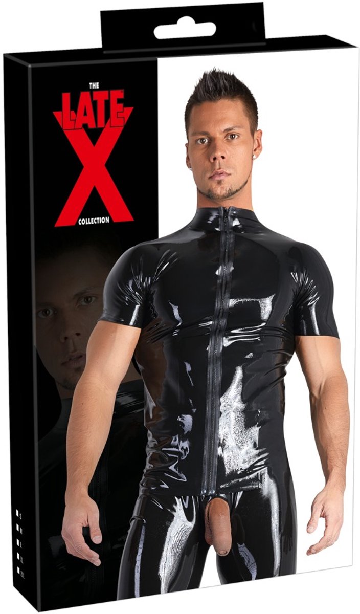 Mannen Latex shirt L
