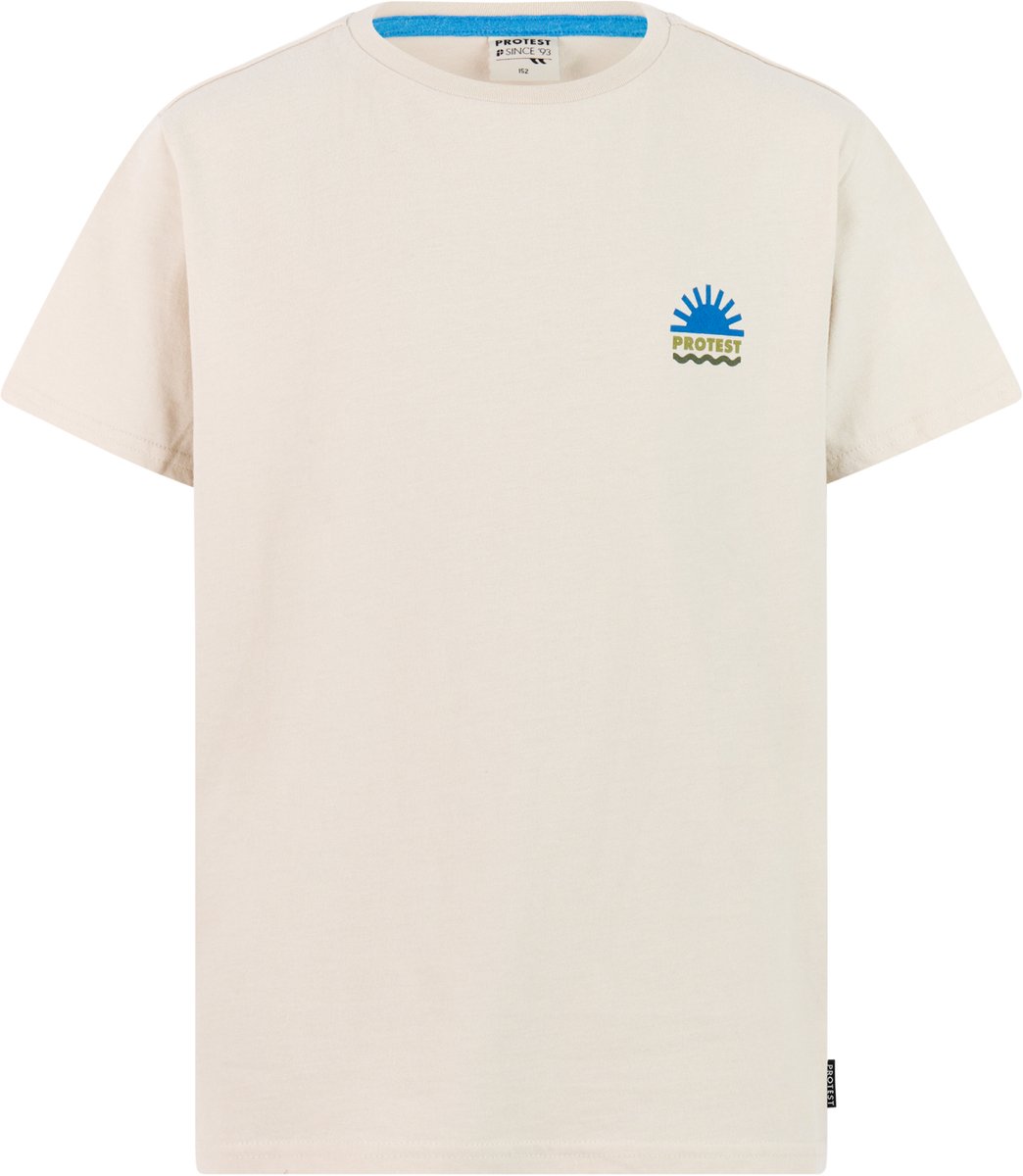 Protest PRTVarzo JR T-shirt Jongens Korte mouwen Normale pasvorm Crème Kitoffwhite