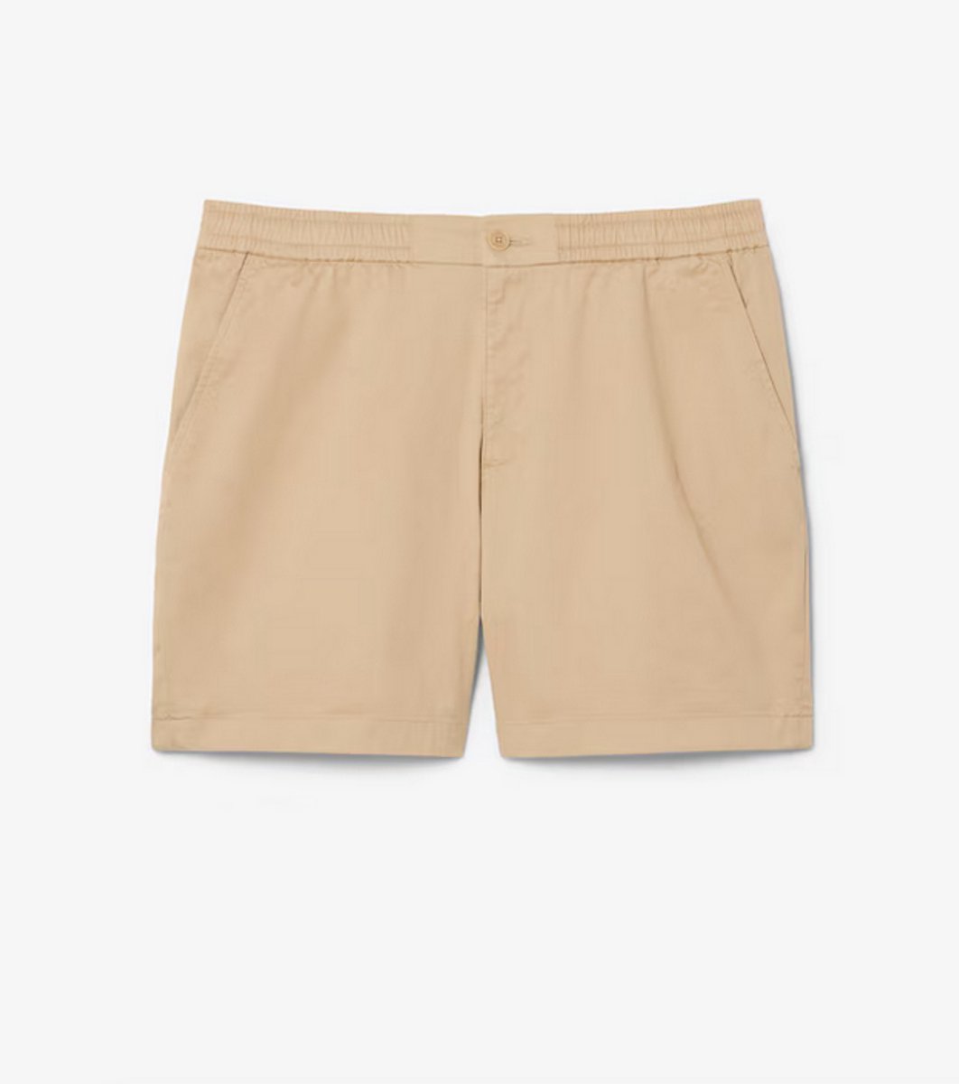 LACOSTE REGULAR FIT STRETCH KATOENEN SHORT Beige -6