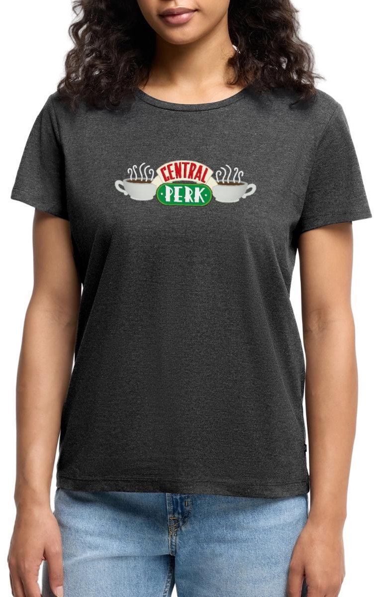 Friends Central Perk Logo Premium T Shirt Dames