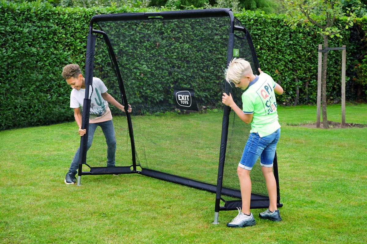 EXIT Coppa Stalen Voetbaldoel 220x170cm - Voetbal Goal - Voor Kinderen - Tuin - Zwart — afbeelding 5