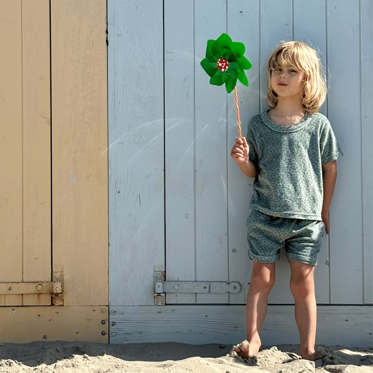 Strandset Jongens - Muslin - Groen - Leopard — afbeelding 4