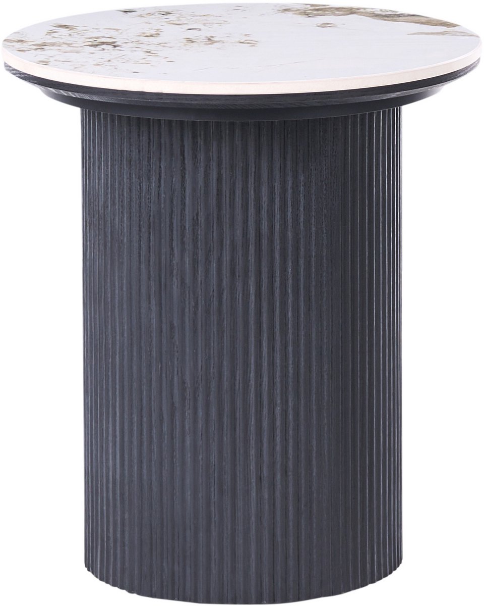 DORA - Bijzettafel - Zwart/Wt - Keramiek