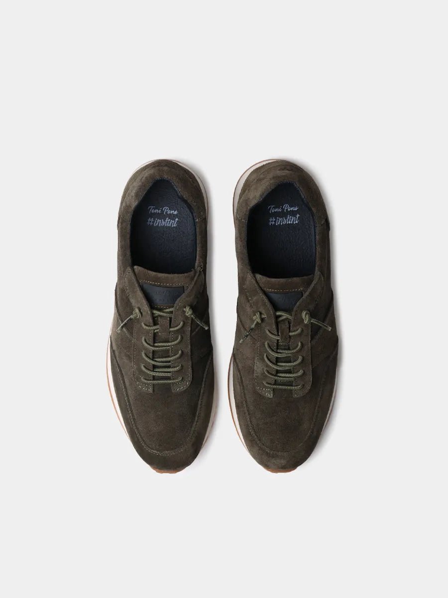 Suède herensneakers met elastische veters | DORIAN