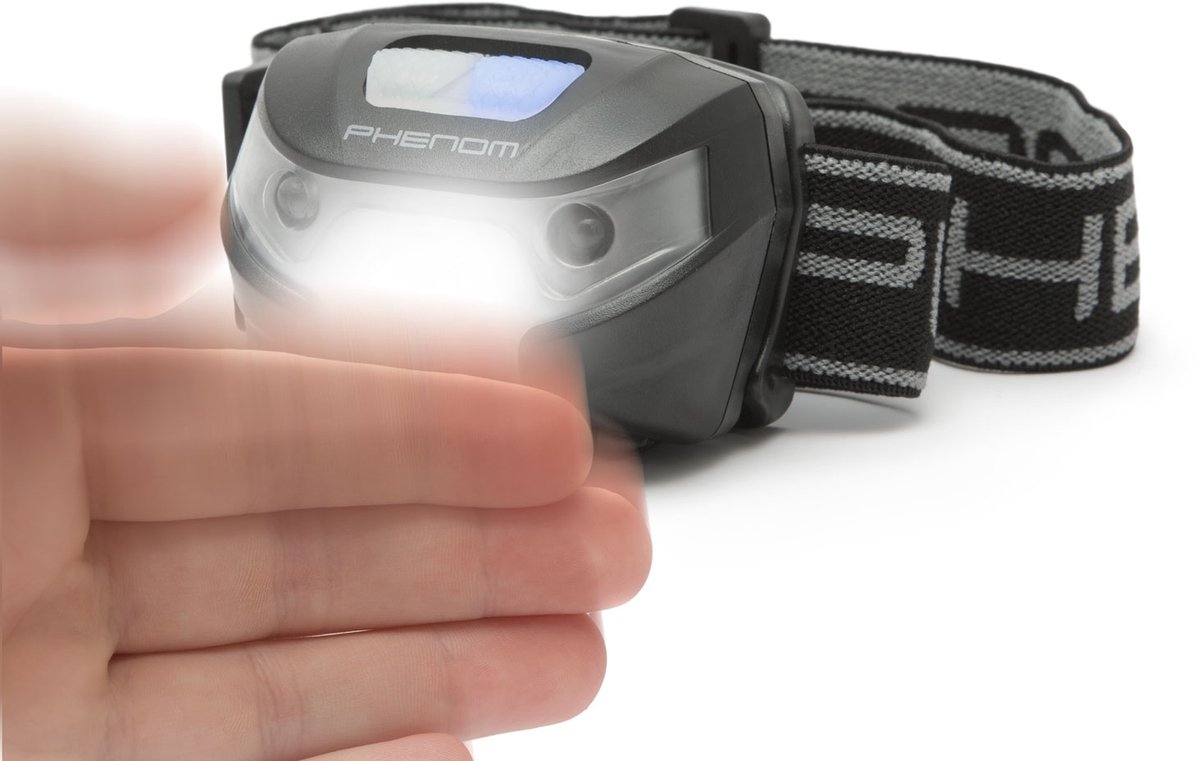Oplaadbare LED Hoofdlamp met Bewegingssensor - 120 Lumen, Kantelbaar & Verstelbare Band, Ideaal voor Werk, Sport & Outdoor [18607]