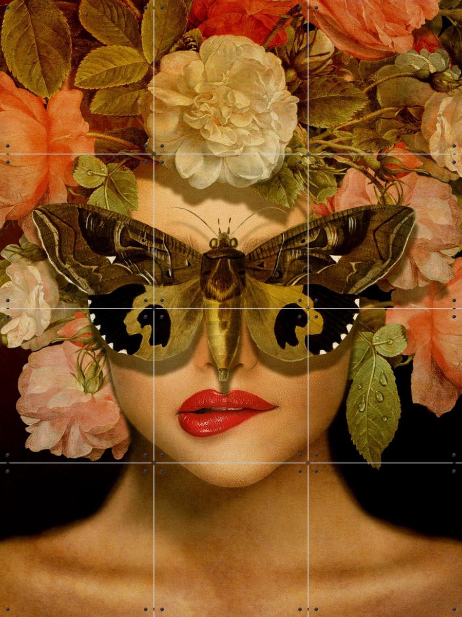 IXXI The Butterfly Effect, Marja van den Hurk - 60 x 80 cm - Gratis ophangtool - Grote wanddecoratie en posters - Surrealisme, Collage, Fotografie