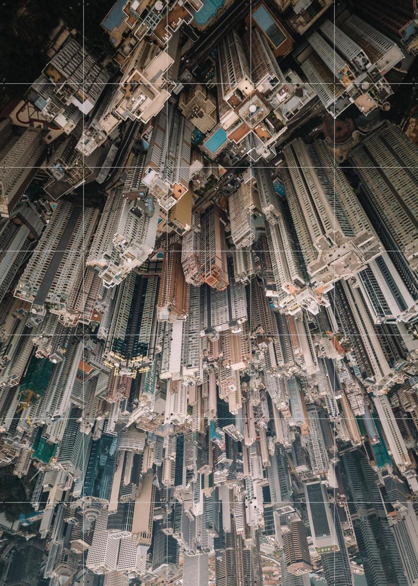 IXXI Maximum Density, Tristan Zhou - 100 x 140 cm - Gratis ophangtool - Grote wanddecoratie en posters - Fotografie, Mancave, Gang, Woonkamer