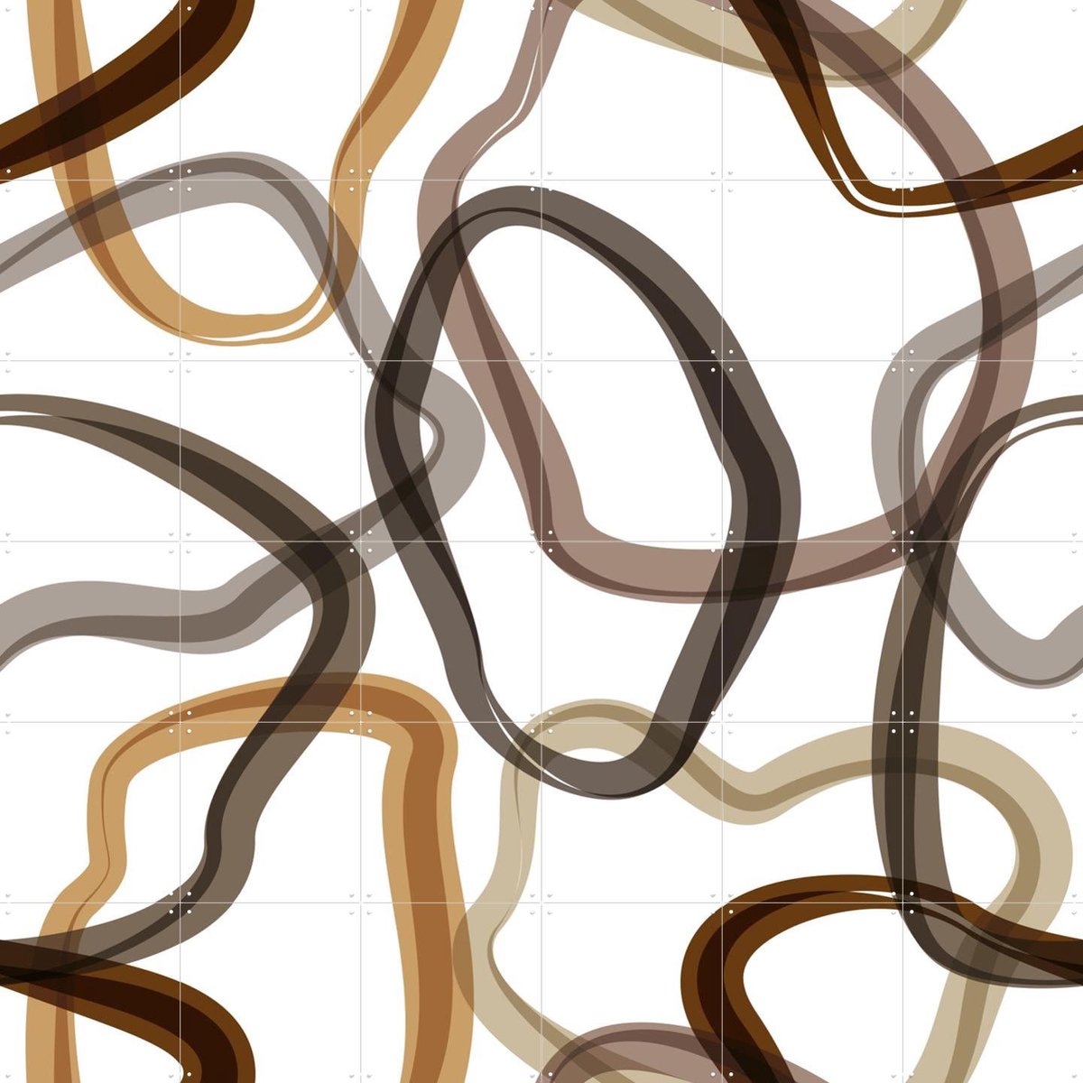 IXXI Intermezzo Beige, Markus Laible - 120 x 120 cm - Gratis ophangtool - Grote wanddecoratie en posters - Illustraties, Abstract, Grafisch Ontwerp