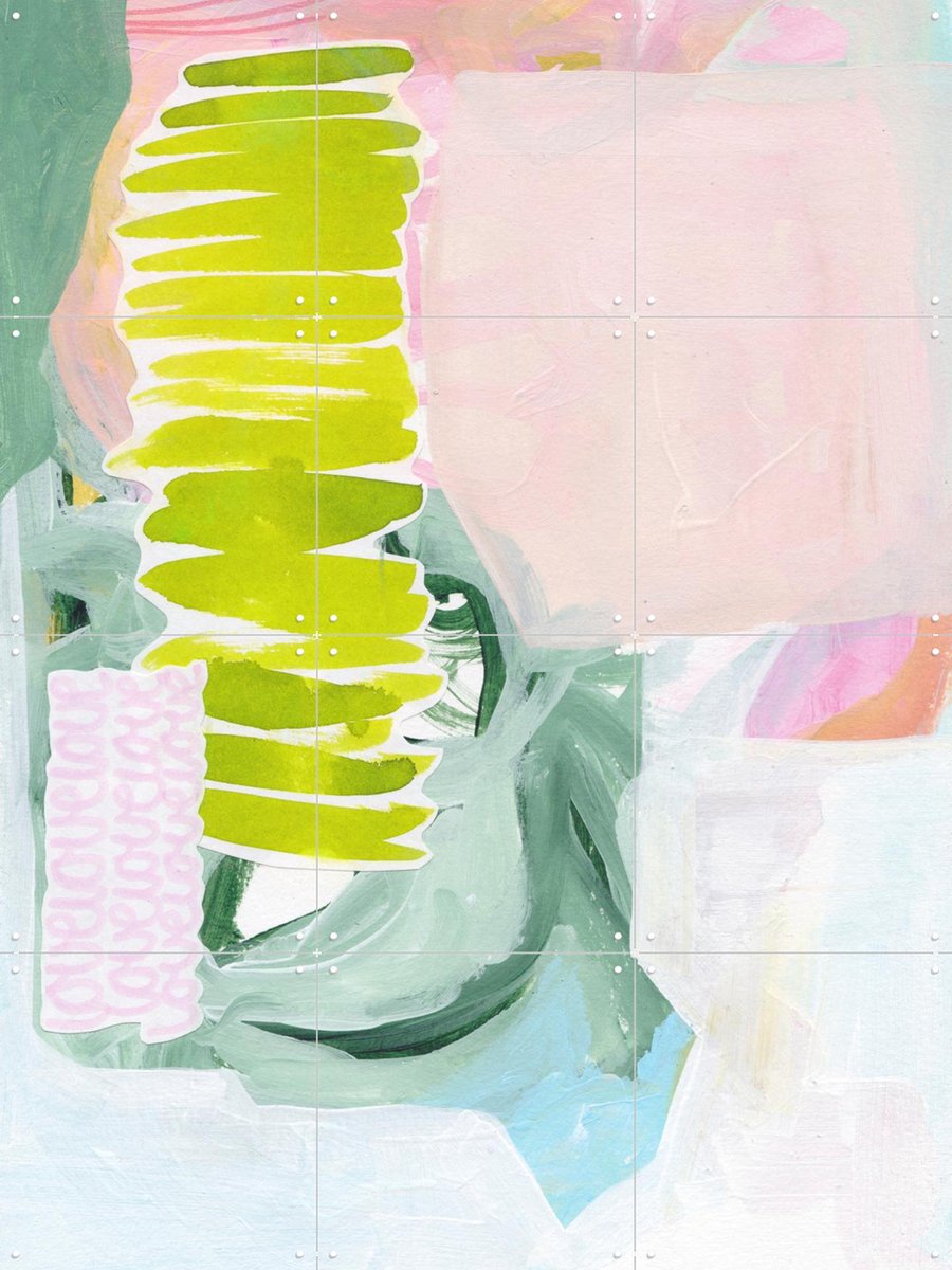 IXXI Love Symphony, Henriette Visscher - 60 x 80 cm - Gratis ophangtool - Grote wanddecoratie en posters - Digitale Kunst, Abstract, Gemengde