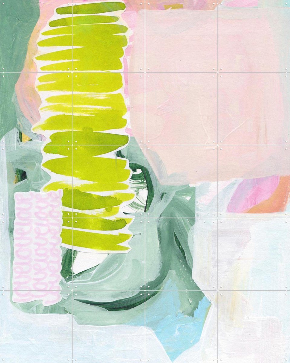 IXXI Love Symphony, Henriette Visscher - 80 x 100 cm - Gratis ophangtool - Grote wanddecoratie en posters - Digitale Kunst, Abstract, Gemengde