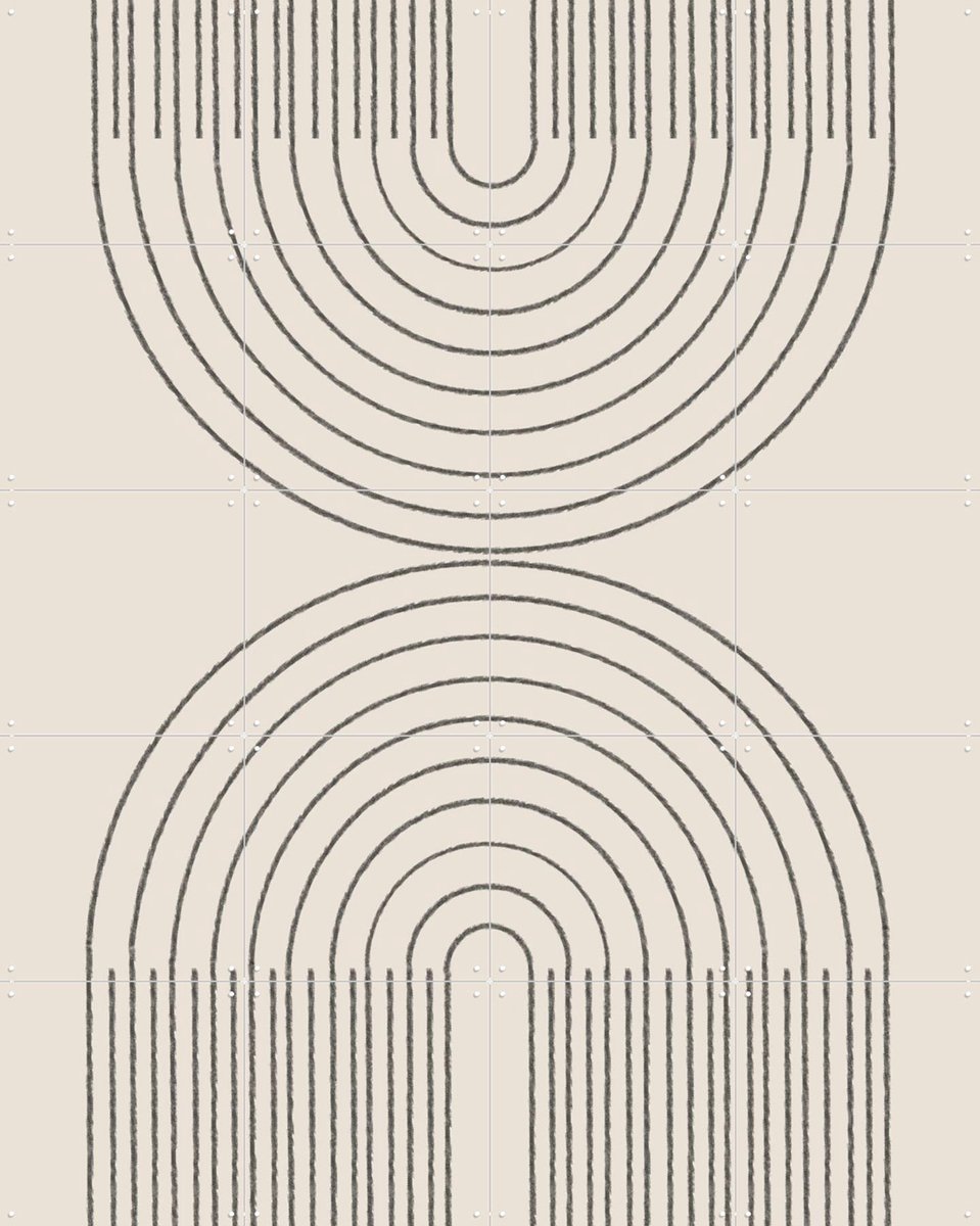 IXXI Simple Arch Composition, The Miuus Studio & Various - 80 x 100 cm - Gratis ophangtool - Grote wanddecoratie en posters - Grafisch Ontwerp