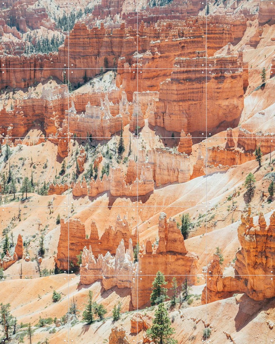 IXXI Bryce Canyon, Pati Photography - 80 x 100 cm - Gratis ophangtool - Grote wanddecoratie en posters - Fotografie, Naturalisme, Woonkamer, Mancave
