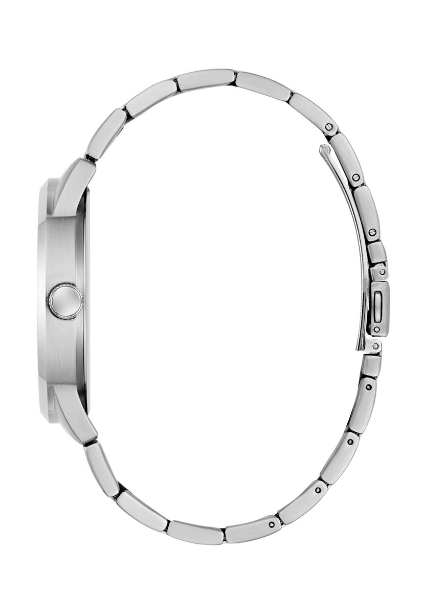 Guess Speedometer Quartz Analoog Horloge Zilver Kleur Kast: 100% Gerecycled Staal | Armband: 100% Roestvrij Staal 44 mm U1468G1M, U1468G3M