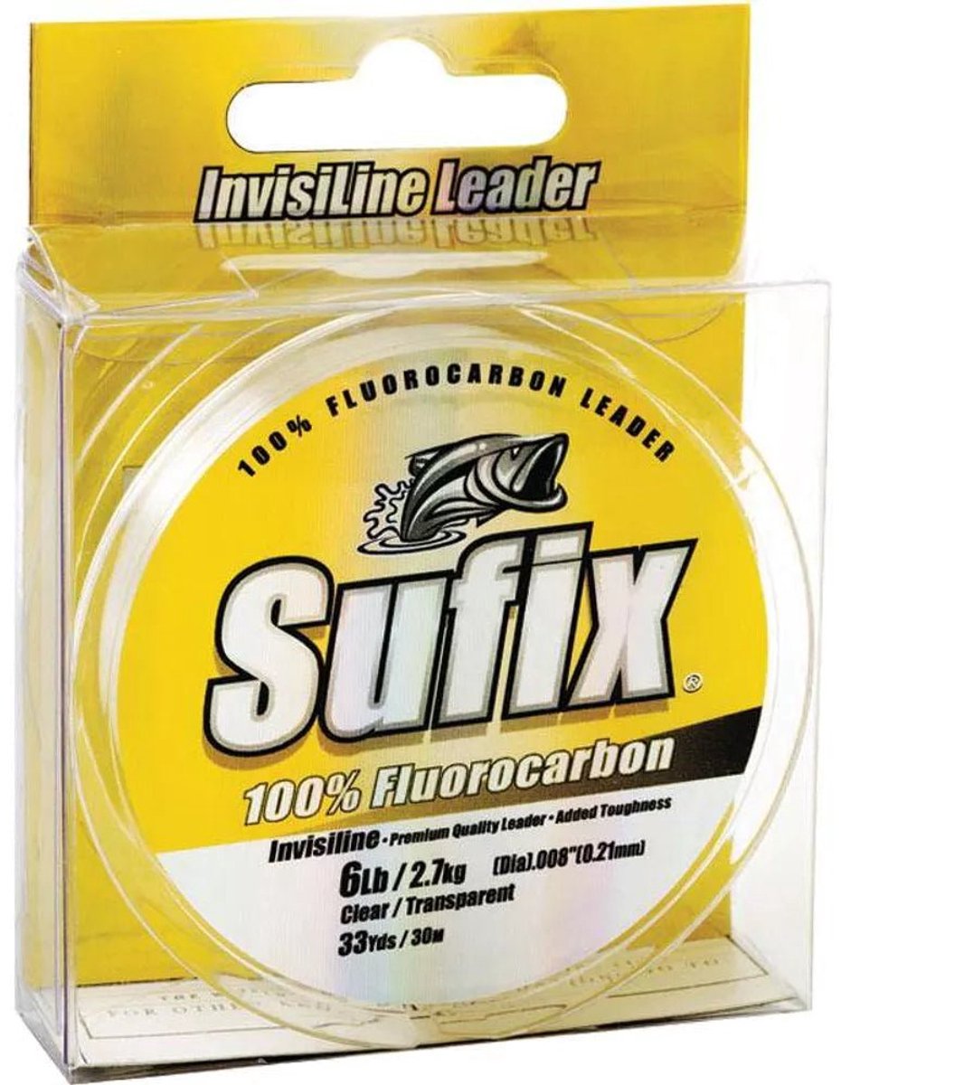 Sufix Invisiline Clear Socket Fluorocarbon | 50m 0.62mm / 23.2kg Clear