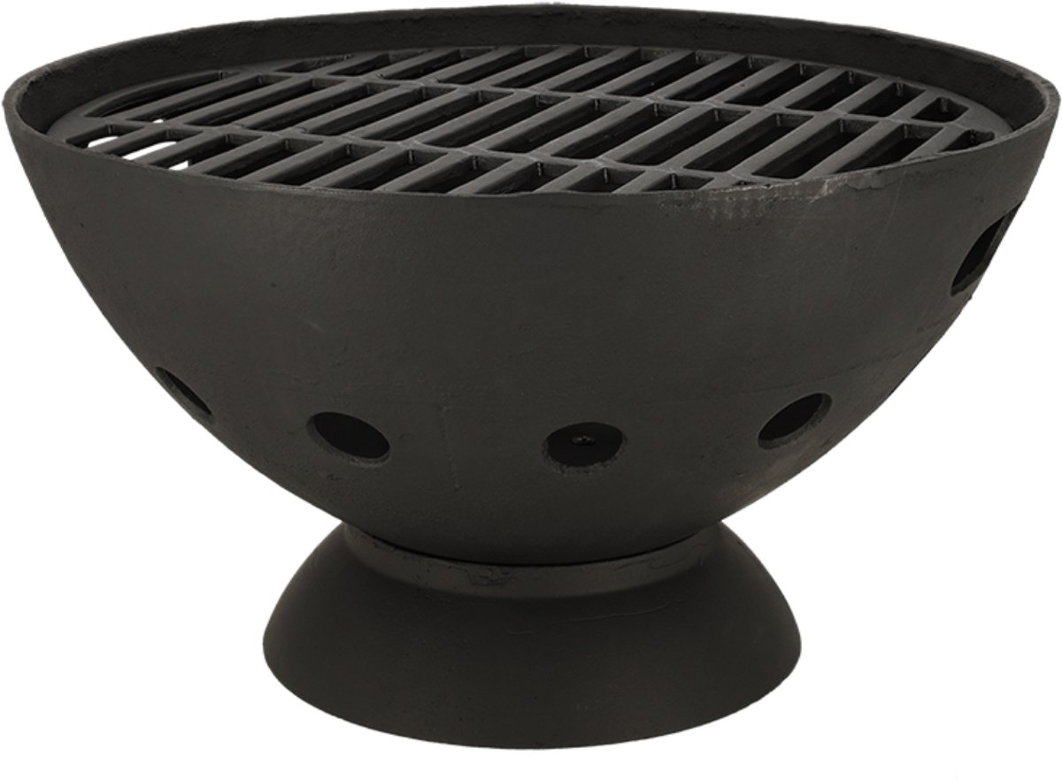 Esschert Design Barbecue et vasque à feu en fonte - 56 x 32 cm