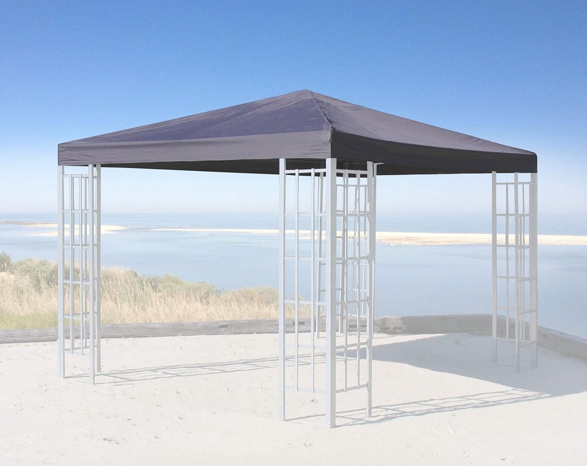 Vervangend dak voor paviljoen 3x3 meter Antraciet Grijs