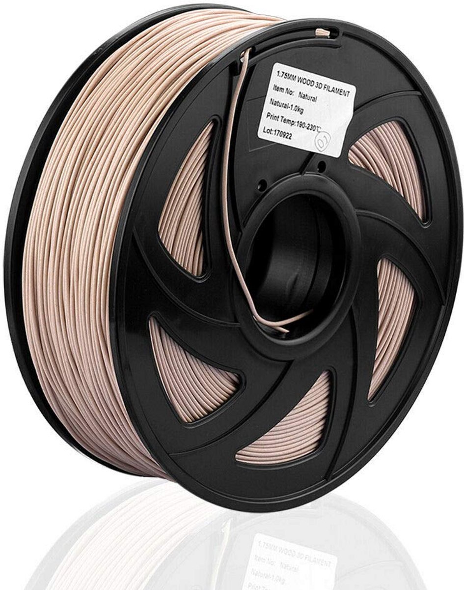 PETG 1.75mm 3D Printer Filament Houtkleur 1KG voor Hoge Taaiheid