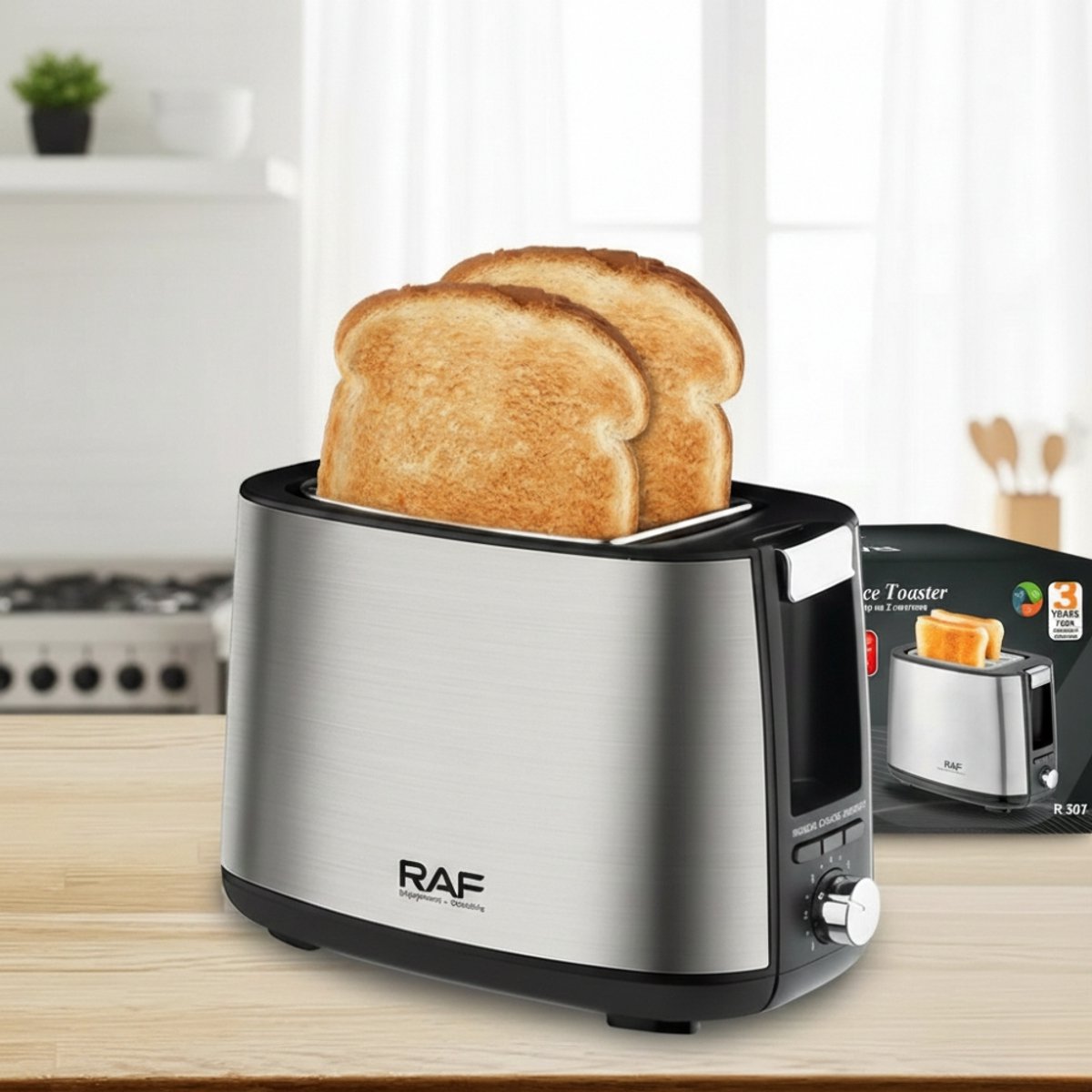 Elektrische broodrooster voor ontbijt – 2-sleufs toaster 220 V