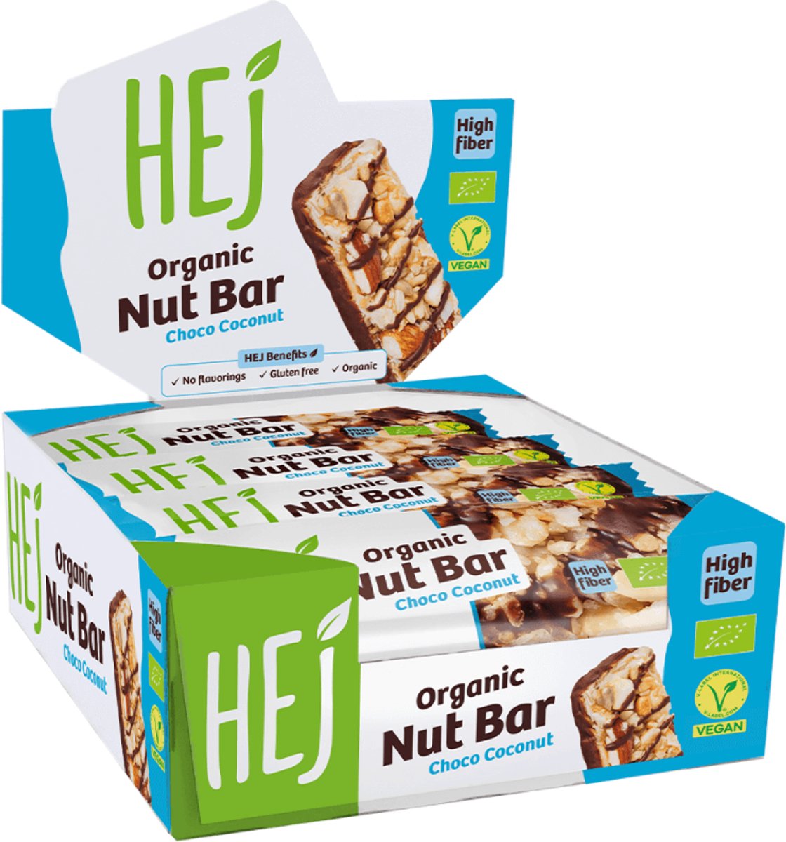 HEJ Natural Organic Nut Bar (12x40g) Choco Coconut - Repen - Energie repen