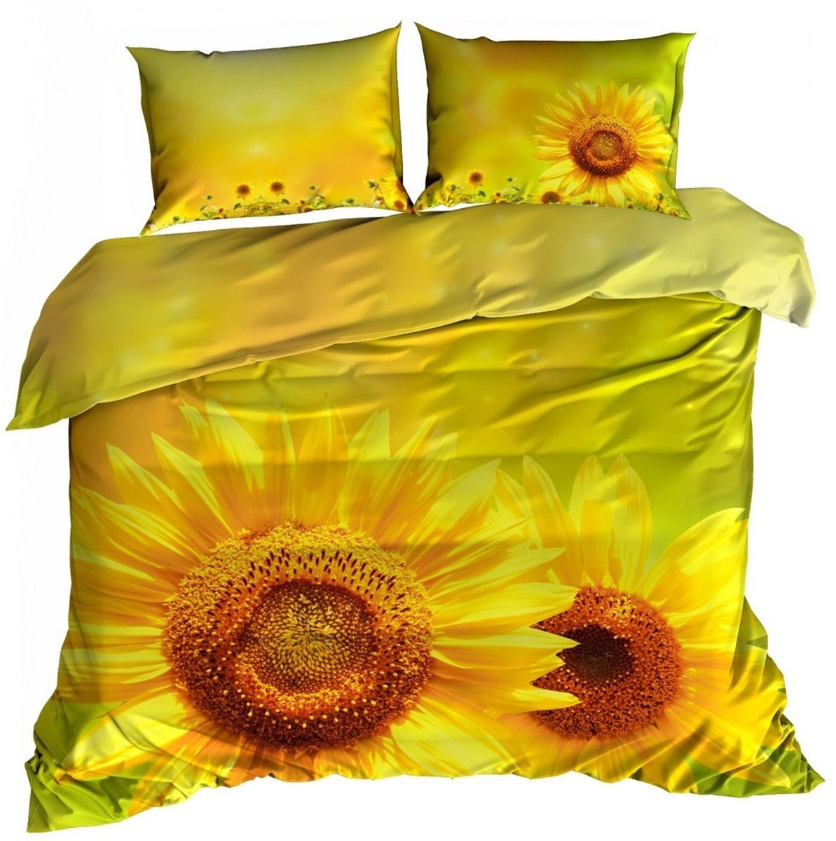 SleepWell NatureSeries - 3D Katoenen Dekbedovertrek - Satijnweving - Levendig - Modern - 140x200cm