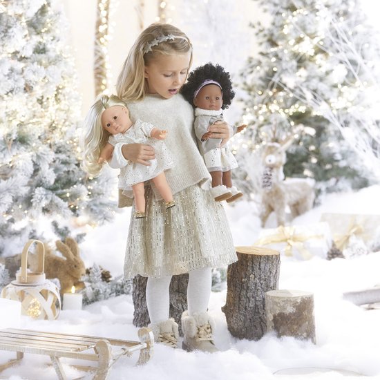Corolle poppenjas winter Betoverd Bos 36cm poppenkleding beige. — afbeelding 4
