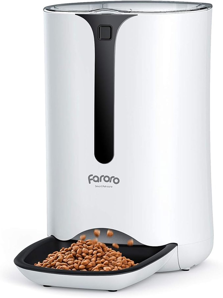 LeeuwenChoice® Kattenvoer Automaat Elektrisch - Automatische Voederbak - 7 Liter - Met Timerfunctie - Tot 5 Maaltijden Per Dag