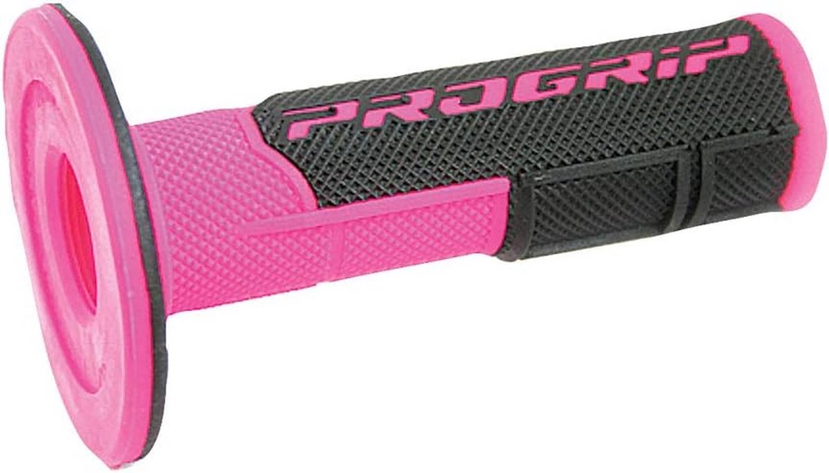 Handvatten Fiets Stuur Ergonomisch 22/25mm Fuchsia Zwart