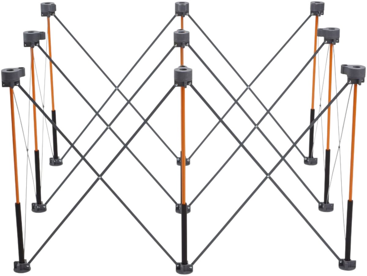 BORA CK9S Centipede universele onderstel 122 x 122 cm hoogte 76 cm + tas