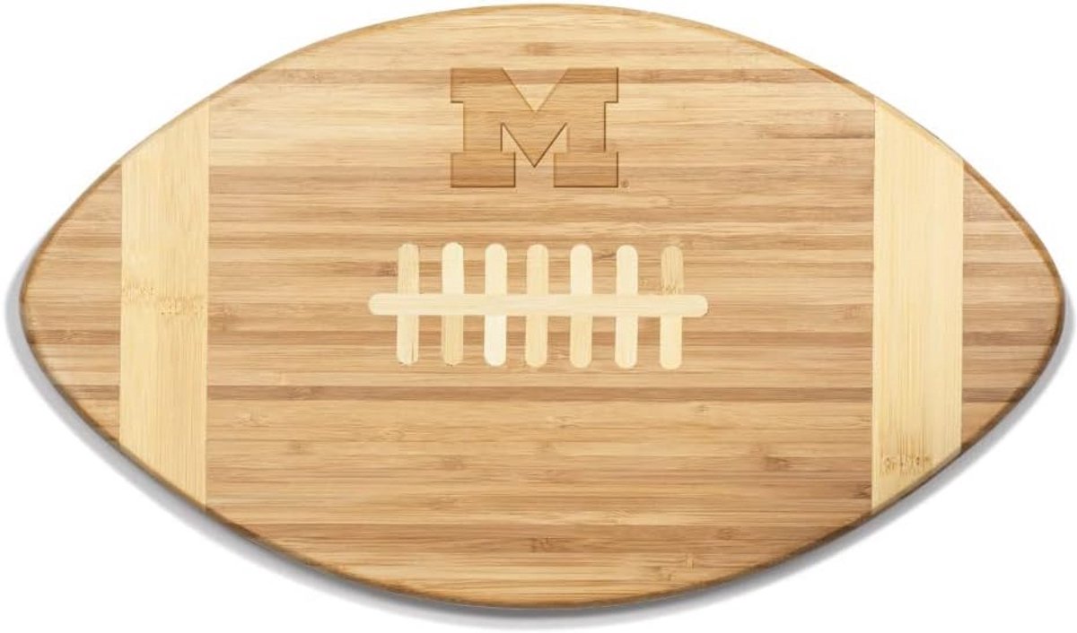 Luxe Bamboe Snijplank Voetbalvorm - Serveerplank - 16 Inch