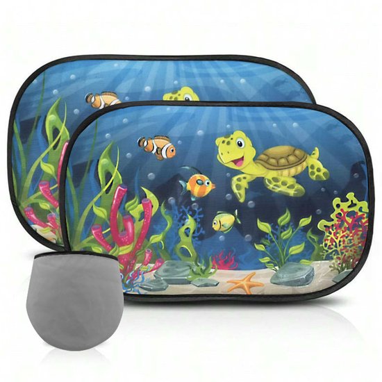 Zonnekleppen voor in de auto voor kinderen/baby's – Uniek zonwerend effect – biedt bescherming zonder het licht volledig te blokkeren – eenvoudig te installeren – elektrostatische filmadsorptie – 2 stuks – afmeting 51 x 31 cm –C