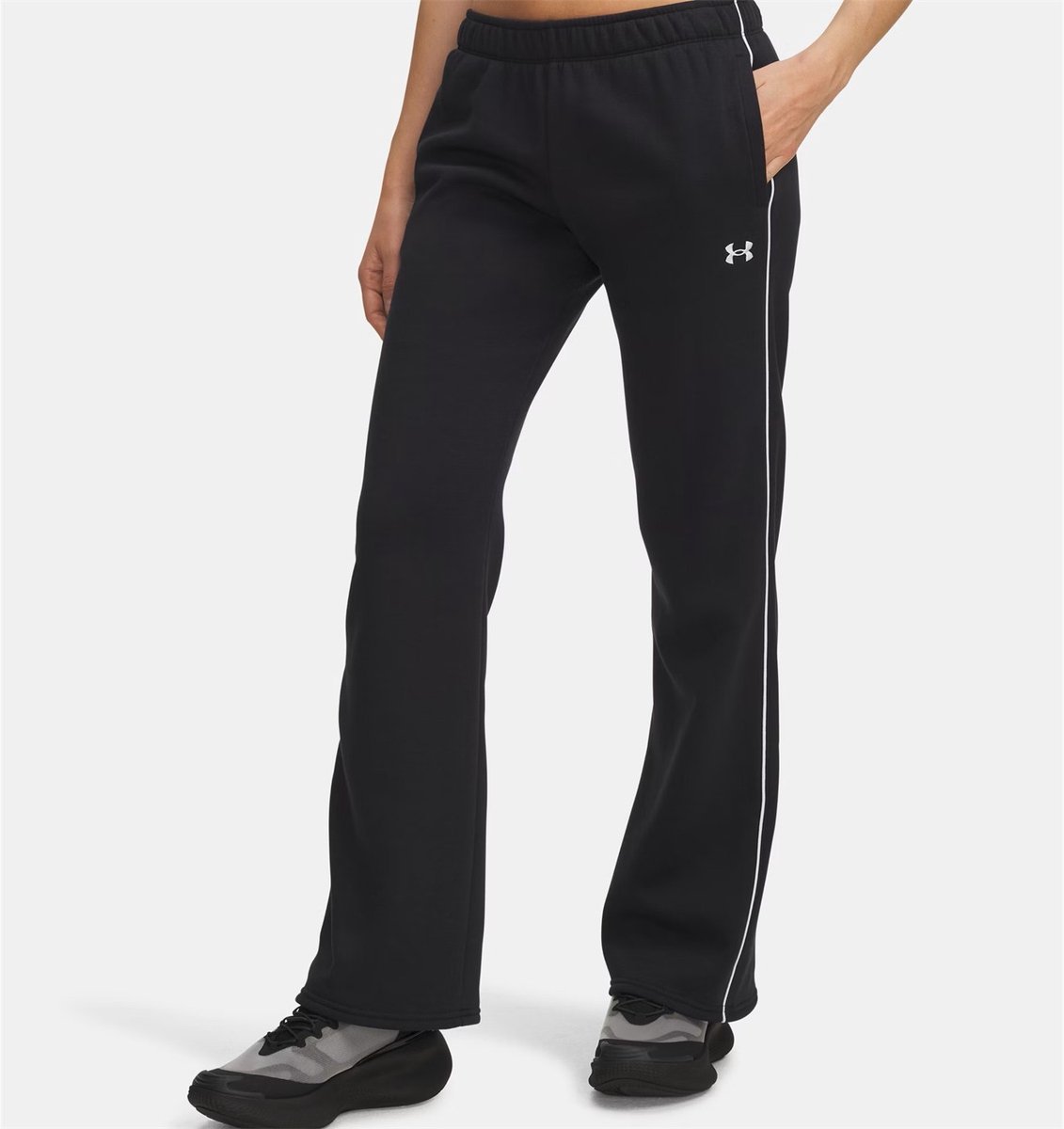 Under Armour Damen Jogginghose Rival Piped Fleece Pant 6003711 Black 003-M (US MD)