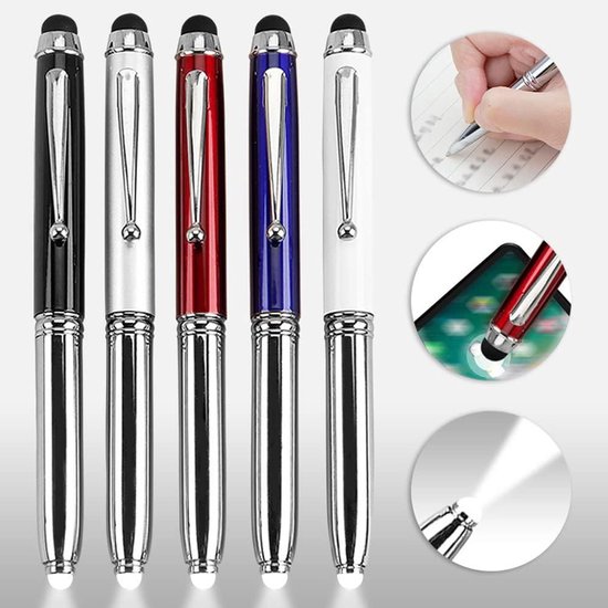 3-in-1 balpen met LED-licht en zaklamp, zwarte inkt, handig voor verpleegkundigen en artsen — afbeelding 3
