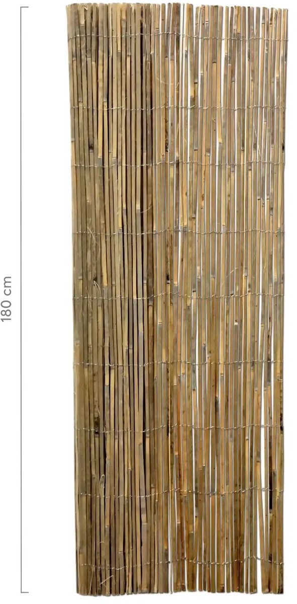 Masters of Bamboo® Bamboemat Gespleten - 500 x 180 cm - Bamboe schutting op rol
