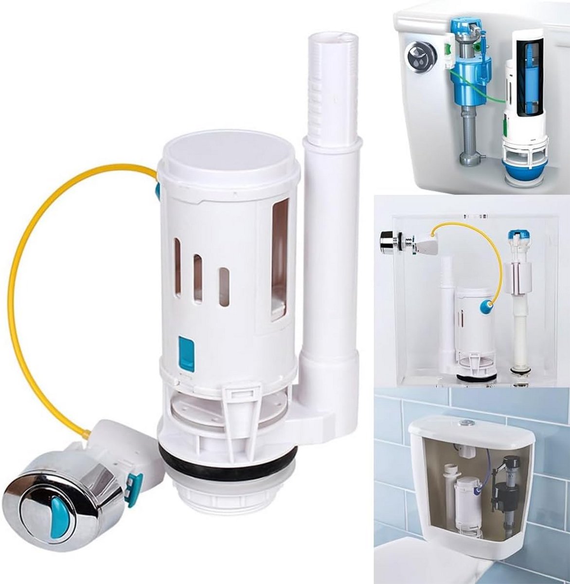 Toilet Dubbele Spoelknop voor Waterbesparing en Reparatie